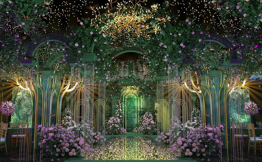 芝罘奇妙森林婚礼堂效果展示