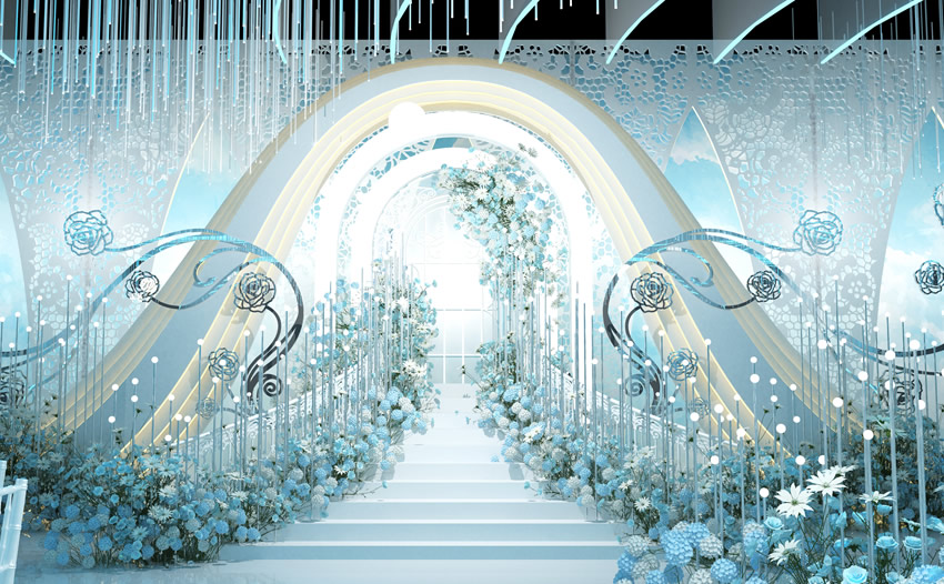 芝罘釡香烙馍村水晶厅效果展示